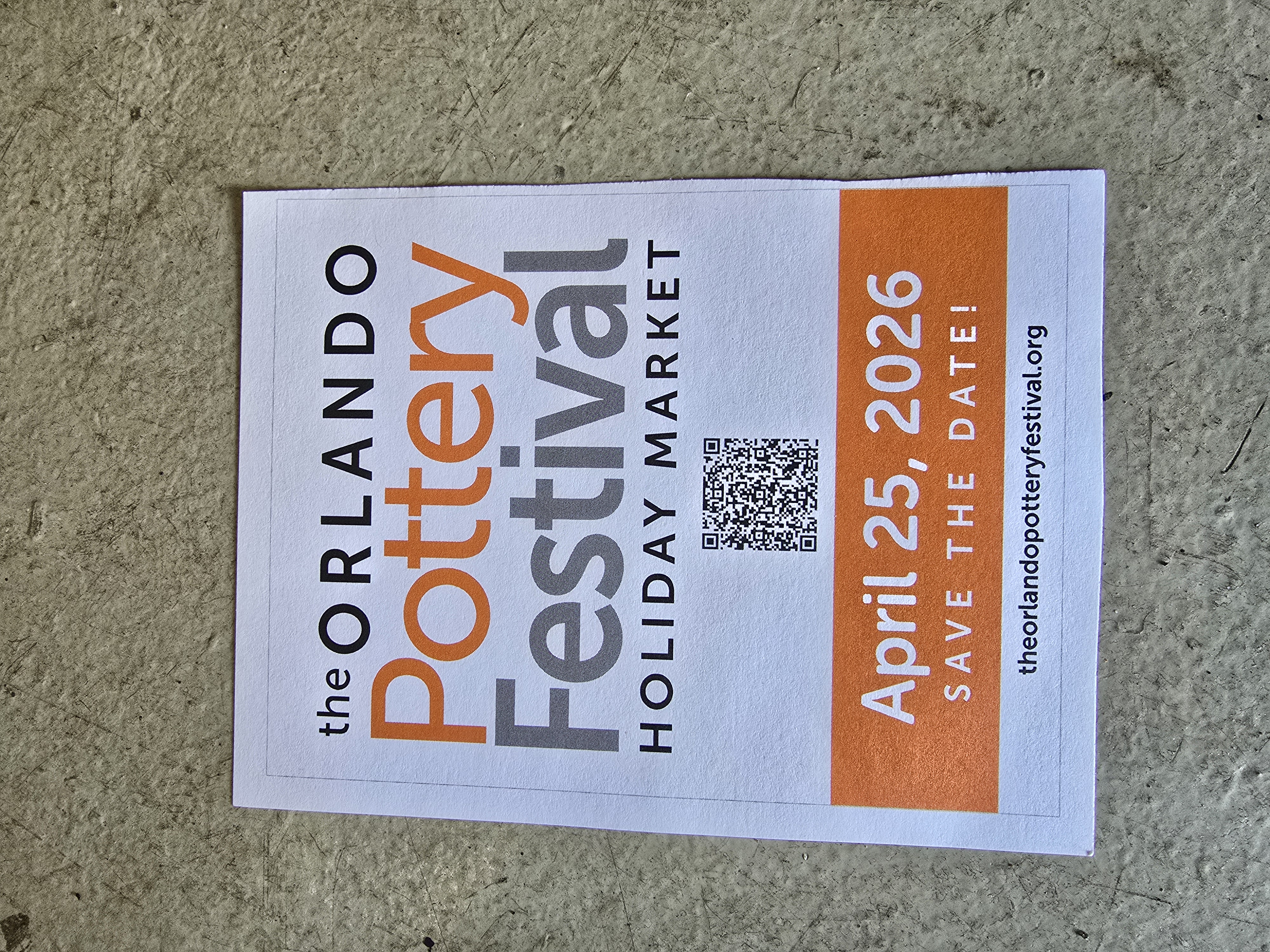 Sharing a local event (not at my gallery).  Orlando Pottery Festival.